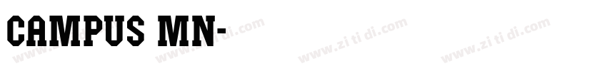 Campus MN字体转换
